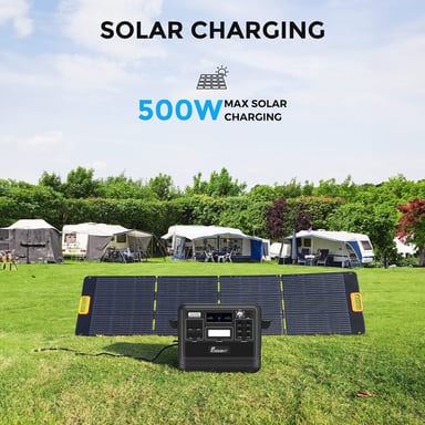 Central eléctrica portátil FOSSiBOT F2400 2048Wh Negro 2400W LiFePO4