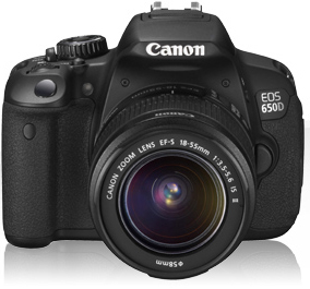 Canon Eos 650D + 18-55Mm Is + 55-250Mm Is Kit D'Appareil-Photo Slr 18 Mp Cmos 5184 X 3456 Pixels Noir - Très Bon État