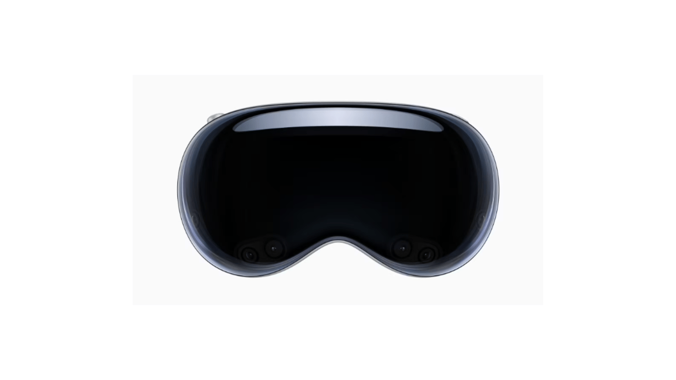 Apple vision pro vista de frente