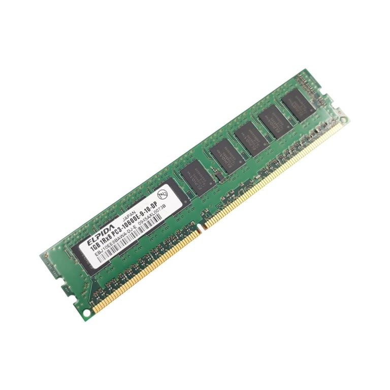 Elpida 1Go Ram Ddr3 Ebj10Ee8Bawa-Dj-E Pc3-10600E 1333Mhz 1Rx8 - Très Bon État