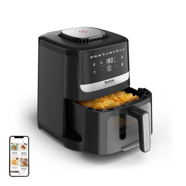 Tefal Easy Fry Silence EY5568E0 friteuse Unique 5 L Autonome Friteuse d'air chaud Noir, Acier inoxydable