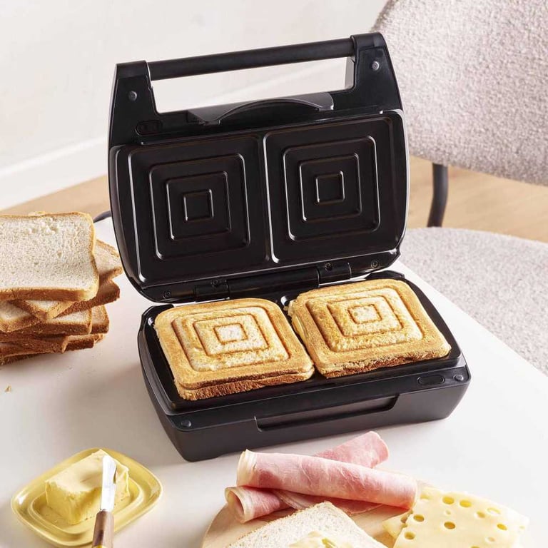 Gaufrier Lagrange 028662 900 W 3 jeux de plaques amovibles Noir - Neuf