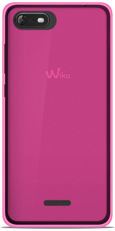 Coque silicone unie compatible Givré Rose Wiko Tommy 3