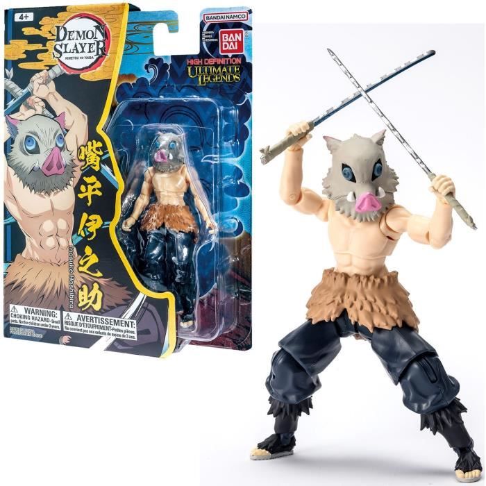 Bandai Ultimate Legends HD Figurine d'action Demon Slayer 12 cm Inosuke Hashibira Licence Officielle Demon Slayer Figurine articulée Inosuke Jouet Enfant et + VE88963 - vue 4