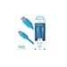 Cable USB-C a Type-C 3A - 1,5 metros - Colección POP - Azul