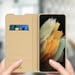 Samsung Galaxy S21 Ultra Card Custodia Funzione Stand Dux Ducis Oro