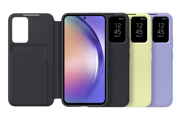 Samsung EF-ZA546 coque de protection pour téléphones portables 16,3 cm (6.4'') Étui avec portefeuille Noir Samsung Galaxy A54