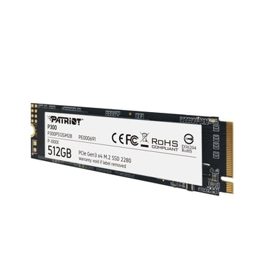 Patriot Memory P300P512GM28 disque SSD 512 Go M.2 PCI Express NVMe