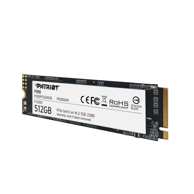 Patriot Memory P300P512GM28 disque SSD 512 Go M.2 PCI Express NVMe