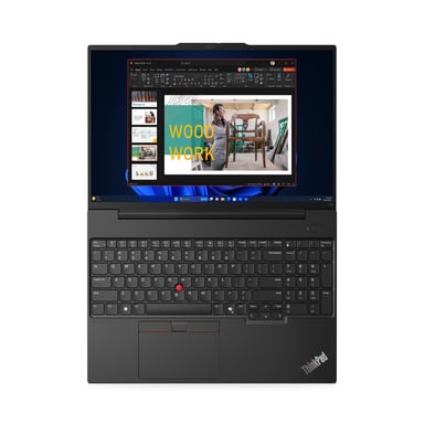 Lenovo ThinkPad E16 Gen 2 (Intel) Intel Core Ultra 7 155H Ordinateur portable 40,6 cm (16'') WQXGA 32 Go DDR5-SDRAM 1 To SSD Wi-Fi 6E (802.11ax) Windows 11 Pro Allemand Noir