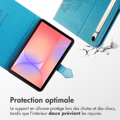 imoshion Coque tablette pour Samsung Galaxy Tab S9 11.0 pouces / S10 Lite / S10 FE / S9 FE 10.9 pouces - Turquoise