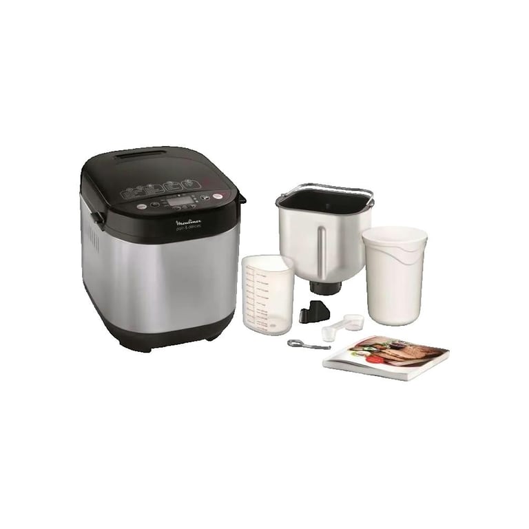 Machine à pain Moulinex Pain & Délices 1 kg Noir et Inox - Neuf