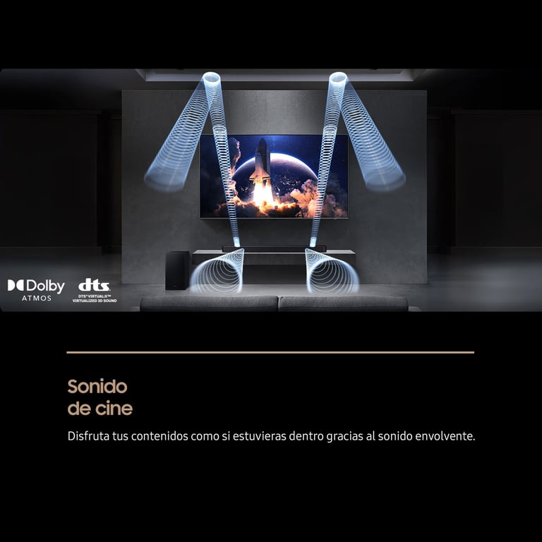 Barre de Son Samsung HW-Q600F/ZF – 3.1.2 Canaux, Dolby Atmos, Subwoofer Sans Fil - vue 5