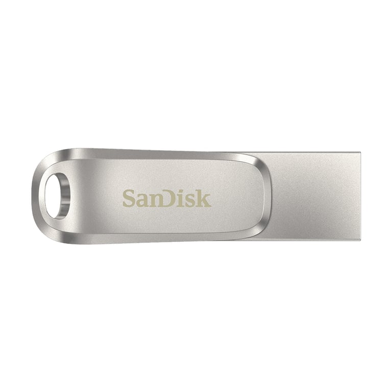SanDisk Ultra Dual Drive Luxe lecteur USB flash 256 Go USB Type-A / USB Type-C 3.2 Gen 1 (3.1 Gen 1) Acier inoxydable - Neuf
