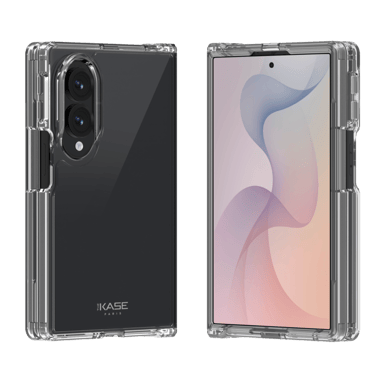 Funda híbrida invisible hecha con plástico reciclado al 83% para Samsung Galaxy Z Fold 8, transparente