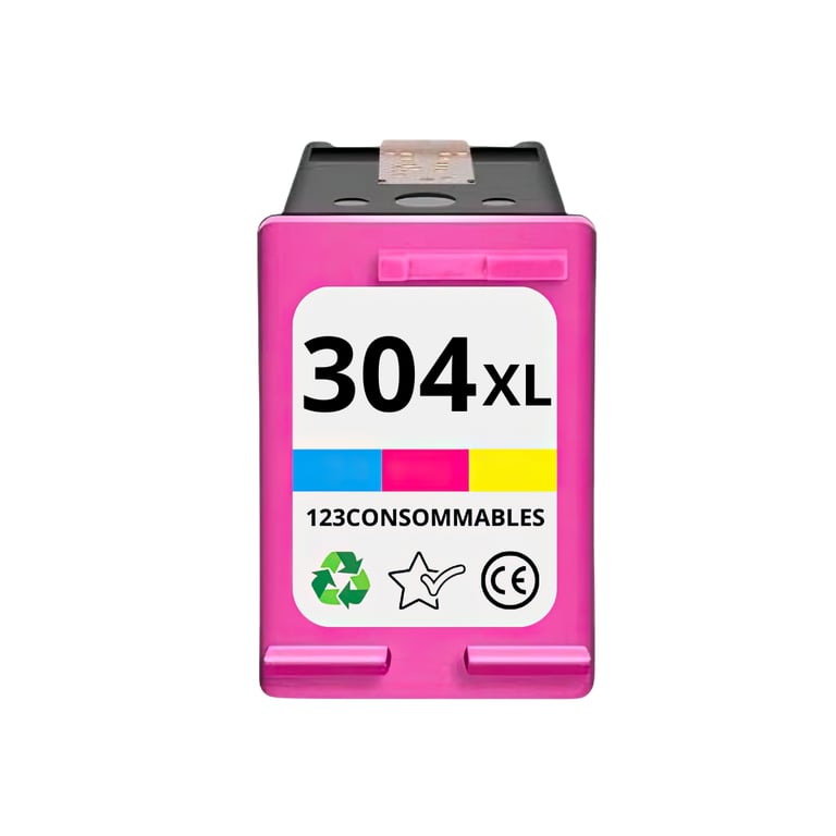 123CONSOMMABLES 304XL Cartouches d'encre 304 Compatible pour HP Envy 5030 5032 5020 5010 Deskjet 3762 2620 2632 3720 3730 3733 3735 3760 1 Neuf