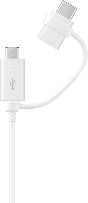 Câble USB A/micro USB & USB C 1,5 m 3A Blanc Samsung