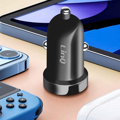 Chargeur Voiture Allume cigare USB C 20W Power Delivery Compact Noir