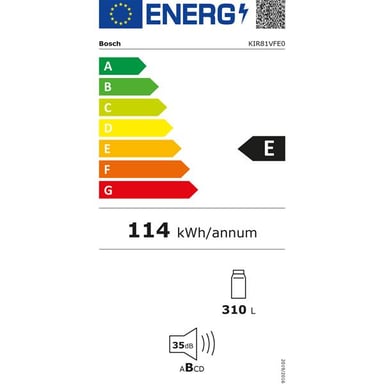 Bosch Réfrigérateur integrable 1 porte tout utile froid brassé 310 l - KIR81VFE0 Marron - vue 7