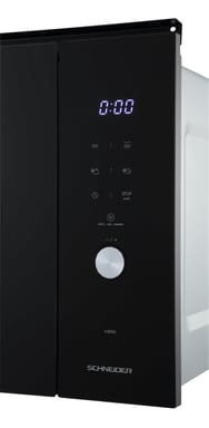 Schneider SCMW2538GB - Four Micro-ondes gril 38 cm encastrable 25L Noir