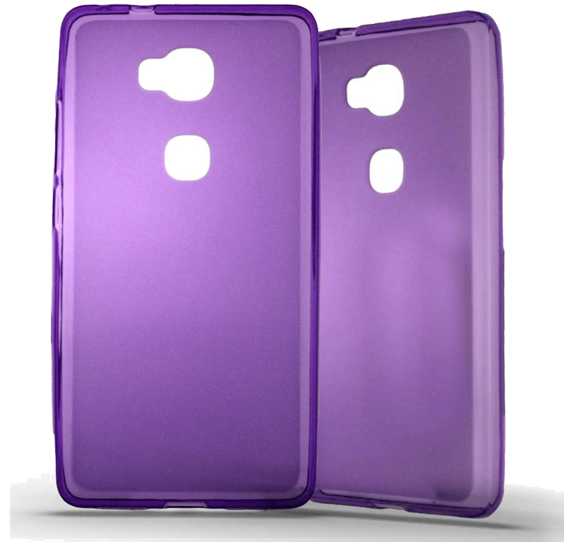 Coque silicone unie compatible Givré Violet Huawei Honor 5X