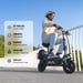 iScooter F3 Vélo Électrique 1000W 28MPH 37Miles 10'' Pneumatique Selle Panier 264LBS Charge Freins Tambour Av/Ar + Électronique LCD 3 Modes