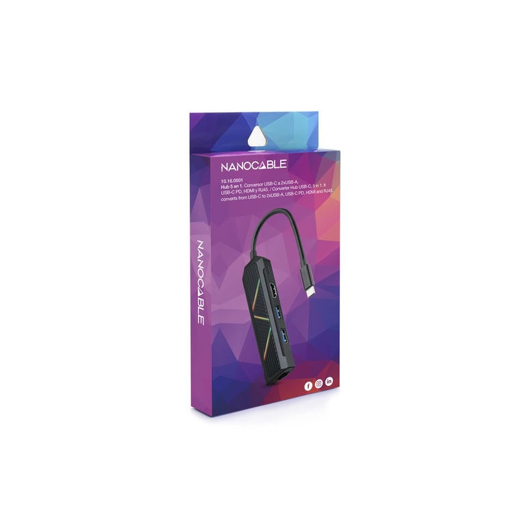 Hub USB NANOCABLE 10.16.0501 Neuf - vue 2