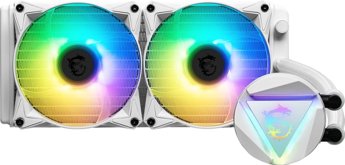 MSI MAG CORELIQUID 240R V2 Case Cooler 2,5 cm Bianco 1 pezzo/i