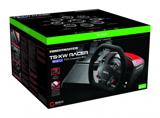 Thrustmaster TS-XW Racer Sparco P310 Negro Volante + Pedales Digital PC, Xbox One