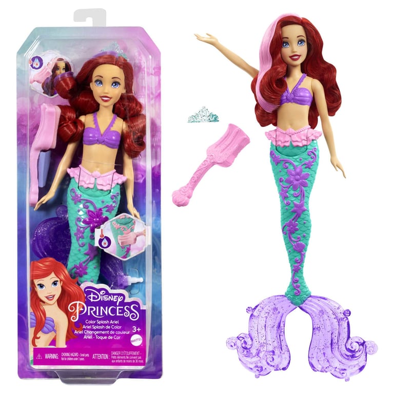 Poupée Mattel HLW00 – Ariel Sirène Cheveux Magiques - vue 3