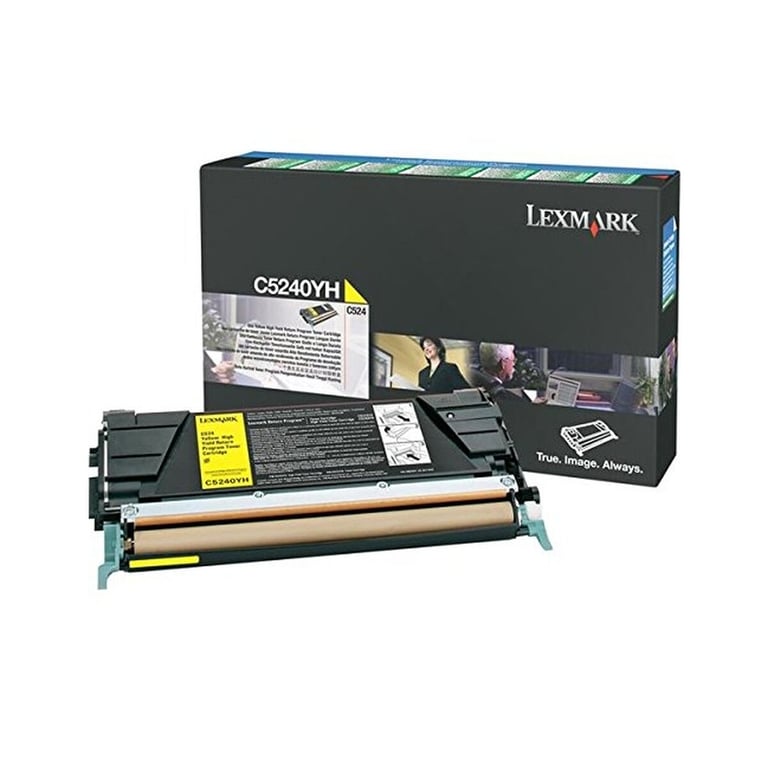 Cartouche de toner LEXMARK C524 C532 C534 jaune haute capacité 5.000 pages - vue 2