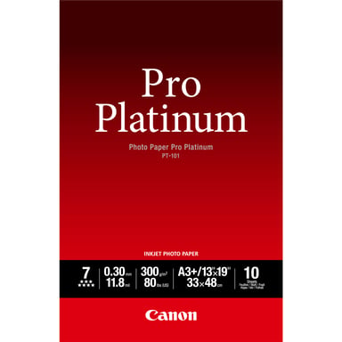 Canon Papier photo professionnel Platinum A3 Plus PT-101 - 10 feuilles