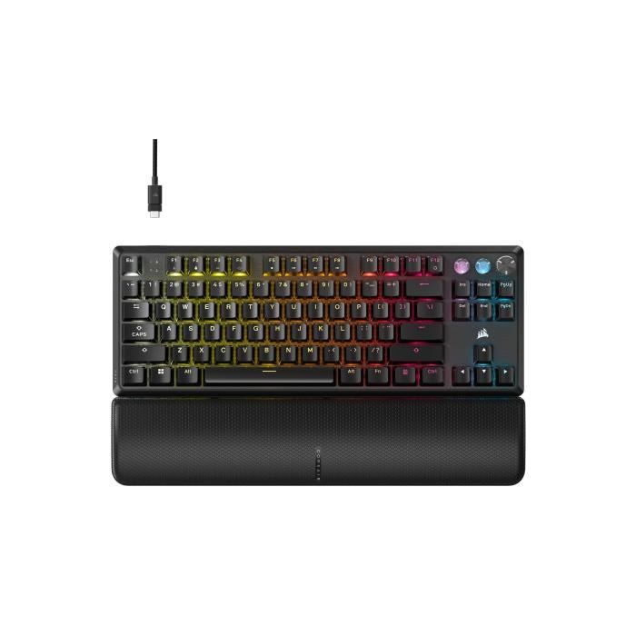 Clavier Gaming CORSAIR K70 Pro TKL Interrupteurs MGX Hyperdrive Rétroéclairage RGB AZERTY - vue 4