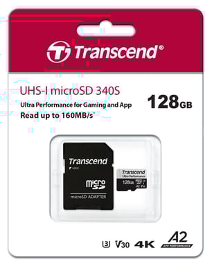 Transcend microSDXC 340S 128GB UHS-I Classe 10