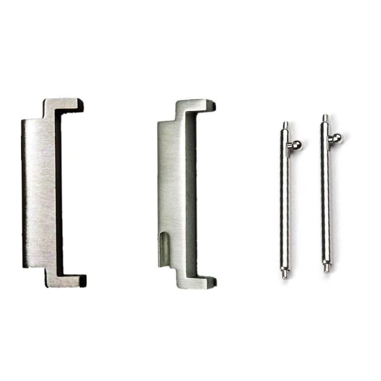 INF Adaptateurs universels de connecteur de bracelet de montre argenté 20 mm à 22 mm Argent - vue 2