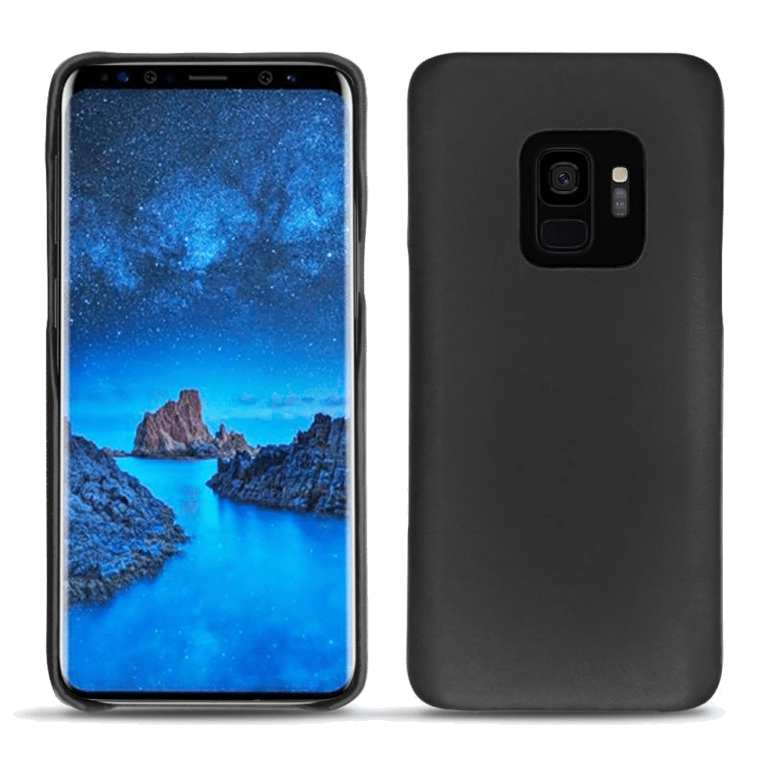 Coque cuir Samsung Galaxy S9 - Coque arrièreNoir