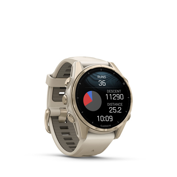 Garmin fenix 8 3,3 cm (1.3 ) AMOLED 43 mm Numérique 416 x 416 pixels Écran tactile Or Wifi GPS (satellite) - Neuf