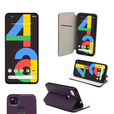 Google Pixel 4A 4G Etui / Housse pochette protection violet