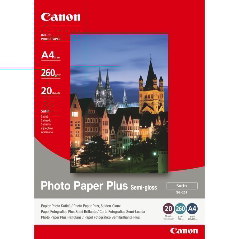 Canon PaperSG 201 Photo SemiGloss A4 20sh - vue 2