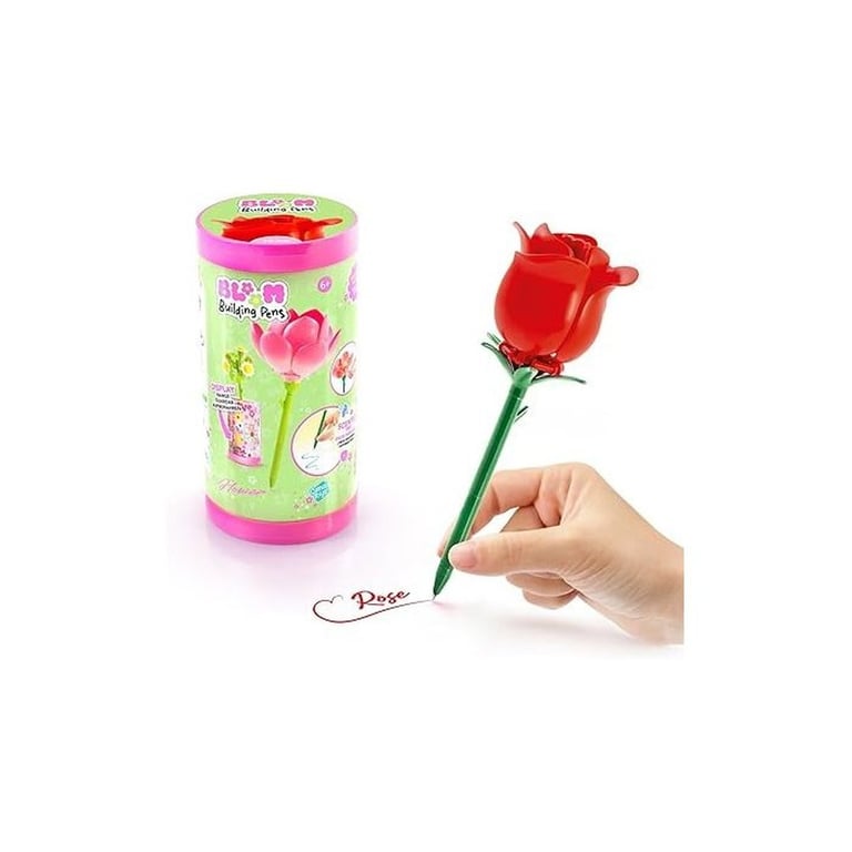 Canal Toys – BLOOM – Stylo Fleur à Construire – Encre pailletée et parfumée – 6 fleurs à collectionner – BLM 001 - vue 4
