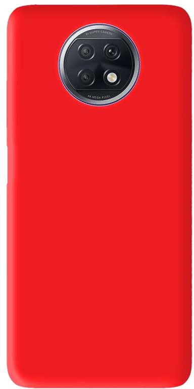 Coque silicone unie compatible Mat Rouge Xiaomi Redmi Note 9T 5G