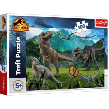 Tricatel Puzzle Trefl Jurassic World 100 pièces 41 x 27,5 cm Pour enfants 5+ Vert/Bleu - vue 1