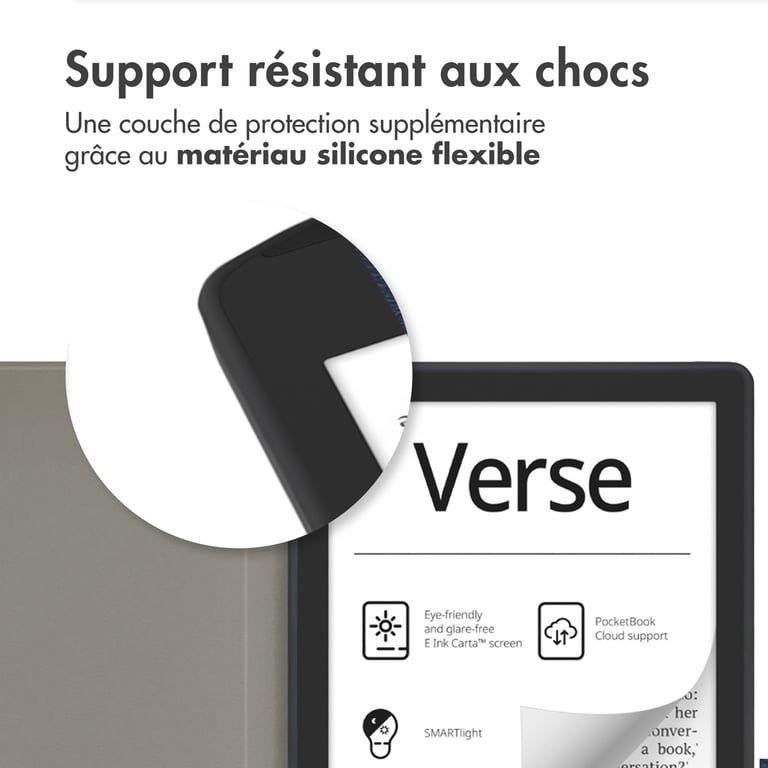 imoshion Slim Soft Sleepcover pour Pocketbook Verse / Verse Pro / Verse Pro Color / Vivlio / HD Neuf - vue 3