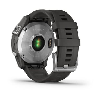 Reloj GPS conectado - GARMIN - F?nix 7 - Plata con correa gris