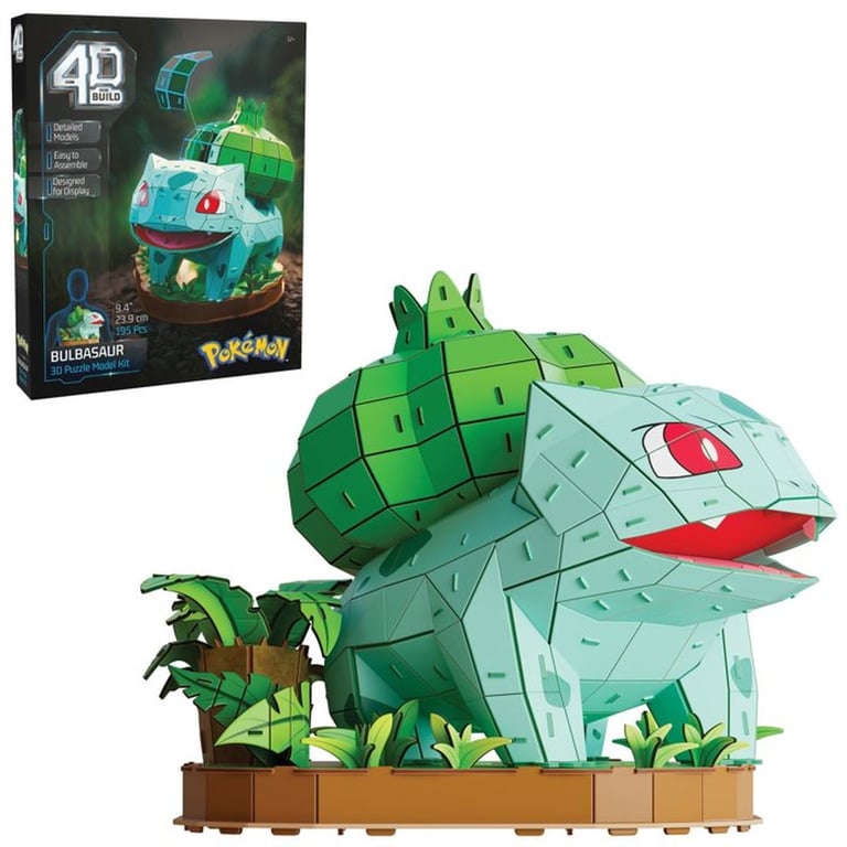 Spin Master Puzzle 3D Bulbasaur Pokémon 4D Build 195 Pièces
