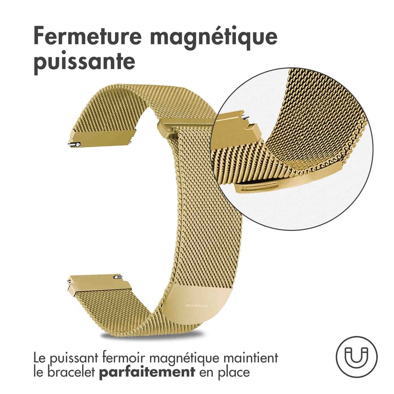Bracelet 20mm Magnétique Milanais - vue 2