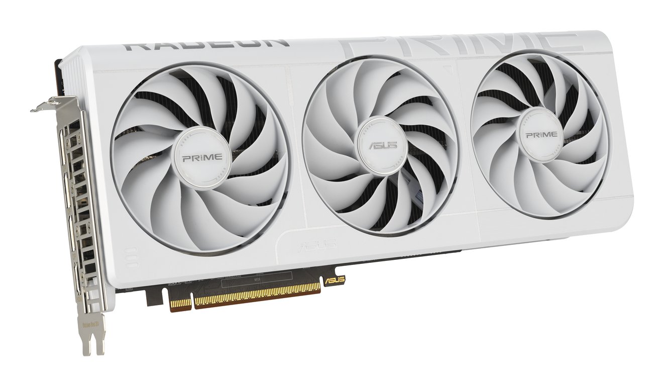 ASUS Prime -RX9070XT-O16G-WHITE AMD Radeon RX 9070 XT 16 Go GDDR6 - Neuf