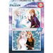 Ensemble de Puzzles Reine des Neiges 2 - 2 Puzzles de 20 Pièces avec Anna et Elsa