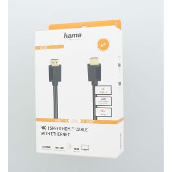 Cable HDMI de alta velocidad, 4K, enchufe - enchufe, Ethernet, 5,0 m