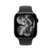 Apple Watch Series 11 GPS 46mm Boitier en Aluminium Noir de Jais avec Black Sport Band - M/L